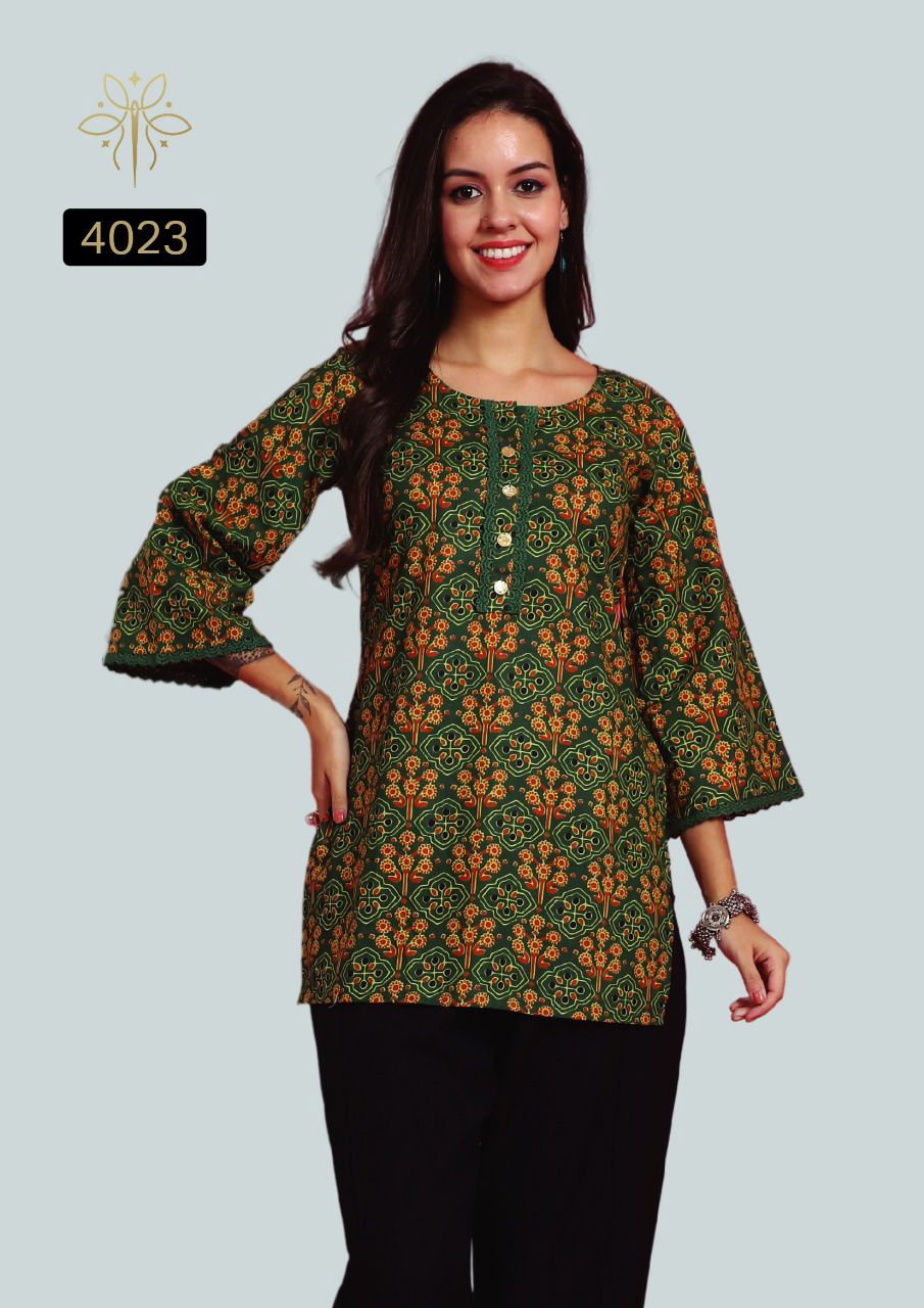 Vamika By Rajnandini Pure Cotton Printed Wholesale Ladies Top Suppliers In Mumbai
